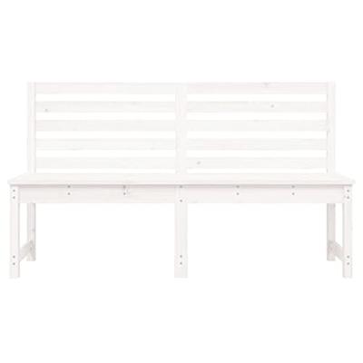 Tuinbank 157,5 cm massief grenenhout wit