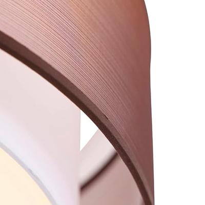 QAZQA Moderne plafonnière bruin met wit 50 cm 3-lichts - Drum Duo