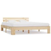 Bedframe zonder matras massief grenenhout 180x200 cm - thumbnail