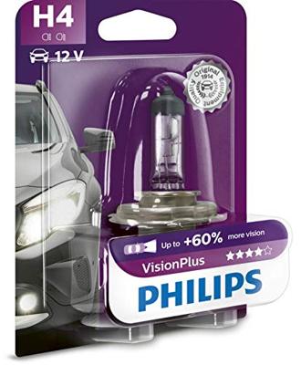 Philips Hoofdlamp h-4 vision plus 12 volt 1 blister