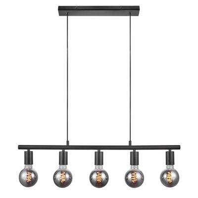 Nordlux paco hanglamp zwart 5x E27 fittingen Nordlux paco hanglamp zwart 5x E27 fittingen