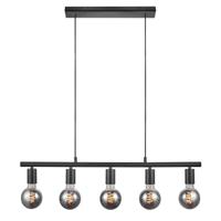 Nordlux paco hanglamp zwart 5x E27 fittingen - thumbnail