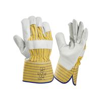 Handschoen1 014W-10 boxleder geel met kap 10cm - thumbnail