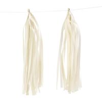Creativ Company Tassels, afm 12x35 cm, 14 gr, off-white, 12 stuk/ 1 doos - thumbnail