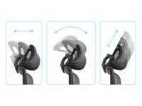 Sandberg ErgoFusion Gaming Chair Pro Universele gamestoel Gecapitonneerde zitting Zwart, Grijs - thumbnail