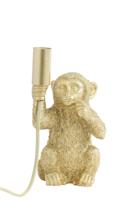 Light & Living Tafellamp 'Monkey' 23cm, kleur Mat Goud - thumbnail