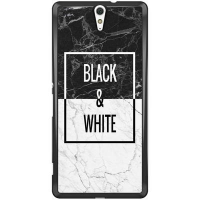 Sony Xperia C5 Ultra hoesje - Black & white Sony Xperia C5 Ultra hoesje - Black & white