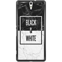 Sony Xperia C5 Ultra hoesje - Black & white - thumbnail