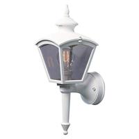 Klassieke buitenlamp voor tegen de muur in het wit - thumbnail