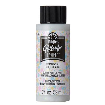 FolkArt • glitterific pop acrylic paint snowfall 59ml