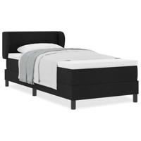 Boxspringbed met matras met matras Zwart 80 x 200 cm Stof - thumbnail