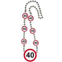 40 Jaar Verkeersbord Ketting - thumbnail