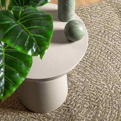 VidaXL Vloerkleed zizur beige binnen en buiten 140x200 cm jute look