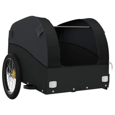 Fietstrailer 45 kg ijzer zwart