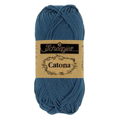 Scheepjes Catona 25g - 164 Light Navy - Haakgaren / Breigaren