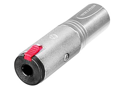 Neutrik NA3MJ XLR male naar Stereo Jack female adapter