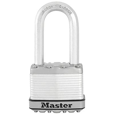 Masterlock 50mm treated steel body for weather resistance - 51mm octagonal boron- - M5EURDLH