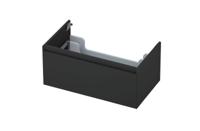 Onderkast INK 1 lade greeploos gelakt 45gr 80 cm x 45 cm x 35 cm Mat antraciet 1240171 - thumbnail