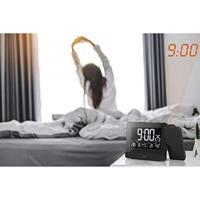 Hama Projectiewekker Plus Charge Wekker radio Zwart - thumbnail