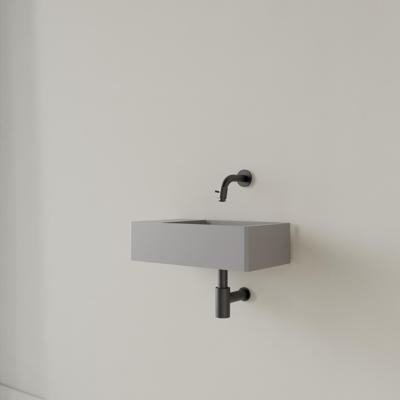 Fontein Gliss Design Freya Solid Marble 40x22x10 cm Zonder Kraangat Links Mat Lei OP=OP