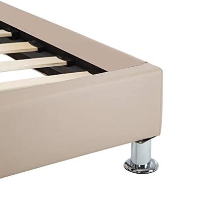 Bedframe kunstleer cappuccino 100x200 cm Bedframe kunstleer cappuccino 100x200 cm