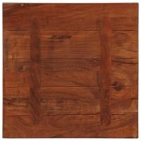 Tafelblad vierkant 50x50x2,5 cm massief gerecycled hout - thumbnail