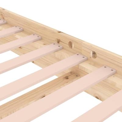 Bedframe zonder matras massief hout 160x200 cm - thumbnail