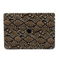 Lunso MacBook Pro 13 inch M1/M2 (2020-2022) cover hoes - case - Snake Pattern Brown - thumbnail