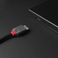 LINDY USB-kabel USB 3.2 Gen1 (USB 3.0 / USB 3.1 Gen1) USB-C stekker, USB-micro-B 3.0 stekker 0.50 m Zwart 36620 - thumbnail