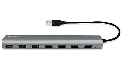LogiLink UA0308 USB 3.2 Gen 1-hub 7 poorten Grijs