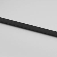 Schuifdeur met beslagset 90x205 cm gehard glas zwart - thumbnail