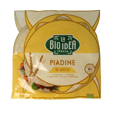 Spelt piadine wrap bio 4 Stuks Spelt piadine wrap bio 4 Stuks