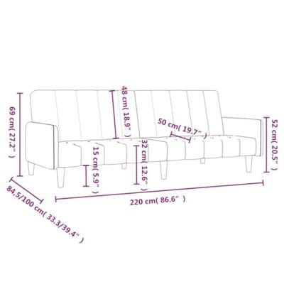 Slaapbank 2-zits fluweel zwart Slaapbank 2-zits fluweel zwart