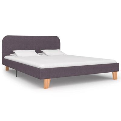 Bedframe zonder matras stof taupe 135x190 cm Bedframe zonder matras stof taupe 135x190 cm