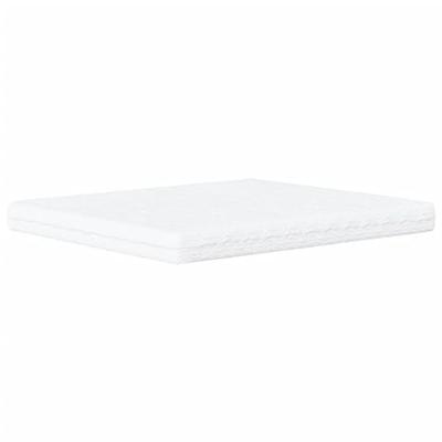 Bed met matras kunstleer grijs 160x200 cm