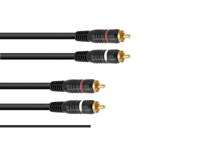OMNITRONIC RCA Cable 2x2 ground 1.5m - thumbnail
