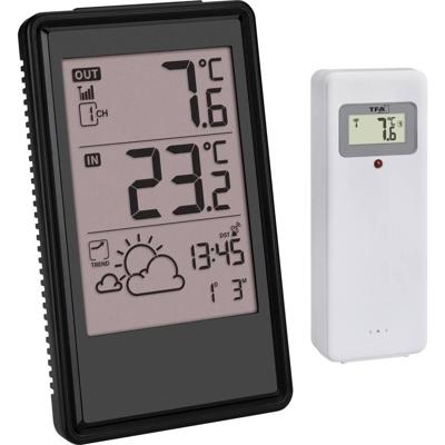 TFA Dostmann Funk-Wetterstation 35.1170.01 Draadloos weerstation Verwachting voor 6 tot 12 uur Aantal sensoren max.: 3 TFA Dostmann Funk-Wetterstation 35.1170.01 Draadloos weerstation Verwachting voor 6 tot 12 uur Aantal sensoren max.: 3