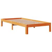 Bedframe met lades massief grenenhout wasbruin 75x190 cm - thumbnail