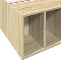 Bedframe bewerkt hout sonoma eikenkleurig 75x190 cm - thumbnail