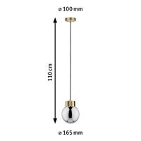 Paulmann Linja 79743 Hanglamp LED E27 20 W Messing (geborsteld), Rook - thumbnail