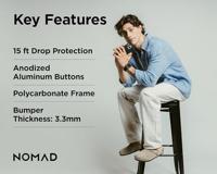 Nomad Rugged hoesje iPhone 16 Pro - Black - thumbnail