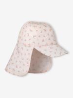 Sahara-hoed met anti-UV bescherming voor baby's met nekbescherming abrikoos (poederkleur) - thumbnail