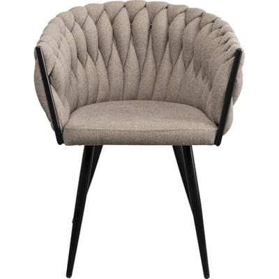 Kare Design Dean Stoel met armleuningen beige