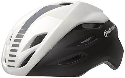 Polisport Fietshelm aero-r large 58-61 cm - mat zwart / wit glanzend / grijs Polisport Fietshelm aero-r large 58-61 cm - mat zwart / wit glanzend / grijs