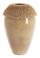 Light & Living Vaas 'Sangku' Keramiek, 60cm hoog, kleur Taupe - thumbnail