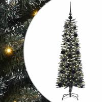 VidaXL Kunstkerstboom met 150 led groen 120 cm pvc en plastic en staal - thumbnail