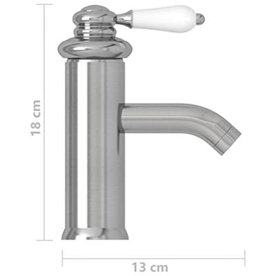 VidaXL Wastafelkraan 130x180 mm zilverkleurig