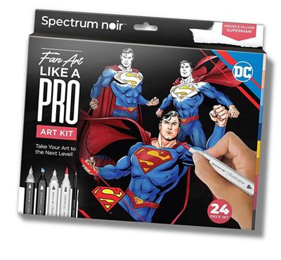 Creativ Company Hobbyset illustratie, superman, diverse kleuren, 1 doos - thumbnail