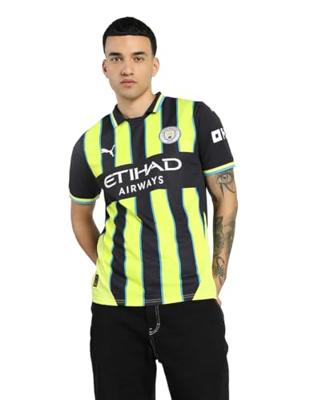 Manchester City Uit Shirt Senior 2024/2025 - Maat M - Kleur: ZwartGeel | Soccerfanshop