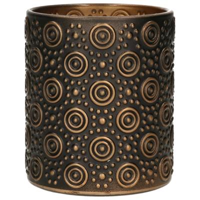 Countryfield theelichthouder hailey m zwart 10 cm | 24 stuks